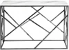 GY-CST2051214BLSM Консольный стол Garda Decor GY-CST2051214BLSM (Хром/Белый мрамор)