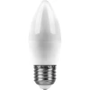 25938 Лампочка светодиодная E27 9W 220V свеча белая 6400K Feron 25938