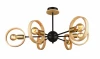 MD.4465-6-S-BK+WOOD Потолочная люстра Imex MD.4465-6-S-BK+WOOD
