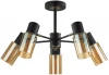 5644/5C Потолочная люстра на штанге Lumion Ronnie 5644/5C черный, бронза E14 5*40W 220V