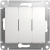 GSL000131 Выключатель встраиваемый трехклавишный (белый) Systeme Electric GSL000131