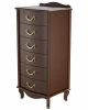008551 Комод Джульетта узкий 6 ящ., орех Л Mebelik арт.008551