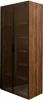 GD-10005-2 GD-10005-2 Шкаф Alto двухдверный c полками, цвет дуб Барокко, дверцы стекло 100*57*228.5см Garda Decor