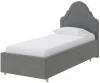 1915652 PROxSON Кровать Эльза (Ткань: Велюр Forest 17 Серый) 90x190