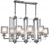 LDP 8012-8 PR CHR Подвесная люстра на штанге Lumina Deco LDP 8012-8 PR CHR