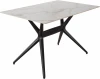FF Nero Statuario 80х120 Стол обеденный обеденный JET CERAMIC прямоугольный 120*80 (Термопластичный полимер, Черный) FF Nero Statuario 80х120