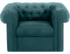 339862 Кресло Chesterfield ОГОГО (арт.339862), (Ткань/Зеленый)