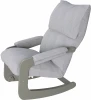 008374 Кресло-качалка (трансформер со стопором) Модель 81 Ткань лунар аш, каркас серый ясень от фабрики Mebelik