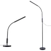 ULM-T619 10W/3000-6500K/DIM BLACK Торшер светодиодный, 10W, с регулировкой наклона, сенсорный выключатель, диммер, черный Uniel ULM-T619 10W/3000-6500K/DIM BLACK