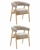 УТ000042036 Стул обеденный Stool Group Zubo с деревянными ножками бежевый 2 шт. УТ000042036