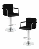 LM-5011-N_CH-M_V-MJ9-101 Набор 2 шт стул барный DOBRIN KRUGER ARM (черный велюр (MJ9-101))