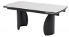 480M06153 Стол ОЛЬХОН 180 цвет БЕЛЫЙ МРАМОР МАТОВЫЙ , керамика / Черный каркас M-City 64719