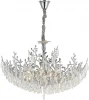 CL310081 Подвесная люстра Citilux Ritz CL310081 (220V, хрусталь, подвески, на цепи, листья, ветки)