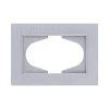 EP120GY Рамка для двойной розетки серый Kollinger Eleganz Plex EP120GY