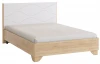 SMZ-05.1623 Зара Кровать с основанием Комфорт 140х200 см Mebelson (ЛДСП/Дуб сонома,Белый) арт.SMZ-05.1623