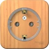 BLNRA110115 Розетка накладная с заземлением (ясень) Systeme Electric Blanca BLNRA110115