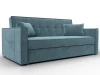 134885 Диван прямой Лига-104 (160) (ЛДСП,Брус,Фанера,Велюр/Бирюзовый) Лига Диванов 134885
