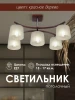 000024565 Потолочная люстра на штанге Мелодия Света SS1N 000024565