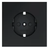 VLS000707 Накладка для розетки с заземлением и защитными шторками Voltum S70 VLS000707 (графит)