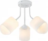 2102/3P Потолочная люстра Escada Ipomea 2102/3P 3x60Вт E27, металл/стекло, белый, матовый плафон (220V)