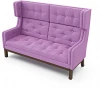 221132 Диван Arsko Айверс Хай Орех рогожка фиолетовая