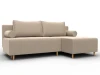134789 Диван угловой Лига-102 угол универсальный (ДСП,Брус,Фанера,Велюр/Бежевый) Лига Диванов 134789