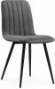 572067 Стул на металлокаркасе Дани Мебрешения (Дани серый велюр velutto 32 / черный) Notta арт.572067