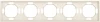 DS21531 Рамка на 5 постов (матовый кремовый) Donel S08 DS21531