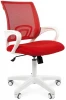 CHAIRMAN 696 white Компьютерное кресло CHAIRMAN 696 white (Пластик,Ткань,Сетка/Красный)