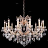HOLLYWOOD SP12 GOLD Люстра подвесная хрустальная Crystal Lux Hollywood, 12 ламп , золото с прозрачным
