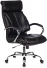 T-9904NSL/BLACK-PU Кресло руководителя Бюрократ T-9904NSL черный Leather Venge Black эко.кожа крестовина металл хром