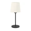 901264 Настольная лампа Eglo Febres 901264 1х60W (E27) сталь, черный, текстиль, белый