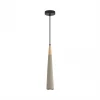 8351/1C Подвесной светильник Lumion Eoliana 8351/1C черный/серый/бежевый, металл/дерево/цемент GU10 LED 5W 220V