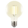 LED-G95-5W/3000K/E27/CL GLY01TR Лампа светодиодная, форма "шар", прозрачная, теплый белый свет 3000K Uniel Яркая A++ LED-G95-5W/3000K/E27/CL GLY01TR