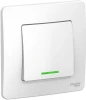BLNVS010611 Выключатель встраиваемый одноклавишный с подсветкой (белый) Systeme Electric Blanca BLNVS010611