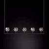 40.1221 Потолочная люстра на штанге Rh Boule De Cristal Linear Chandelier 5 Black Imperiumloft 40,1221 (84808-22)