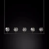40.1221 Потолочная люстра на штанге Rh Boule De Cristal Linear Chandelier 5 Black Imperiumloft 40,1221 (84808-22) (220V)