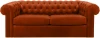344551 Диван Chesterfield ОГОГО (арт.344551), (Ткань/Оранжевый)
