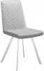 00-00059747 Стул 202 KL12 светло-серый, ножки белые Dikline 00-00059747