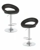 LM-5001-N_CH-M_EL-black Набор 2 шт стул барный DOBRIN MIRA (чёрный)
