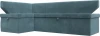 126105L Диван кухонный угловой Омура левый угол (Бирюзовый/Велюр) Лига Диванов арт.126105L