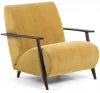 071978 Кресло La Forma (ex Julia Grup) Meghan (Горчичный/ Пена,Сосна,Дерево,ДСП,Ясень)