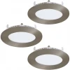 34013 Комплект из 3-х встраиваемых Точечный светильник светодиодныйов Eglo FUEVA 3 34013 (220V, круглые)