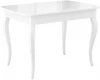 00-00061905, 00-00061850 Стол M120 белый/стекло белое глянец optiwhite/ опоры МС белые Dikline 00-00061905, 00-00061850