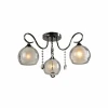 877/3PF-Darkchrome Потолочная люстра IDLamp Merinella 877/3PF-Darkchrome