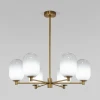 60161/6 латунь Потолочная люстра на штанге Eurosvet Loona 60161/6 латунь (220V)