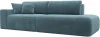 121340L Диван прямой Лига-036 НПБ Модерн подлокотник слева (Бирюзовый/Велюр) Лига Диванов арт.121340L