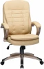 106B-LMR DONALD, цвет бежевый Офисное кресло для руководителей DONALD (бежевый)