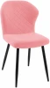 00-00049472 Стул 239 микровелюр V14 розовый, ножки черные Dikline 00-00049472