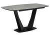 625961 Керамический стол Вейл 140(180)х80 larka grey / черный 625961